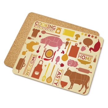 Alternative view of UniSub Kjeleunderlag m/kork 195x235mm 10pk Gloss