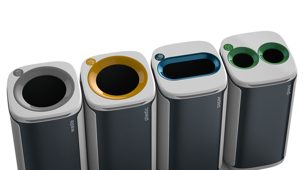 Wastee søpplebøtte sett ovenfra