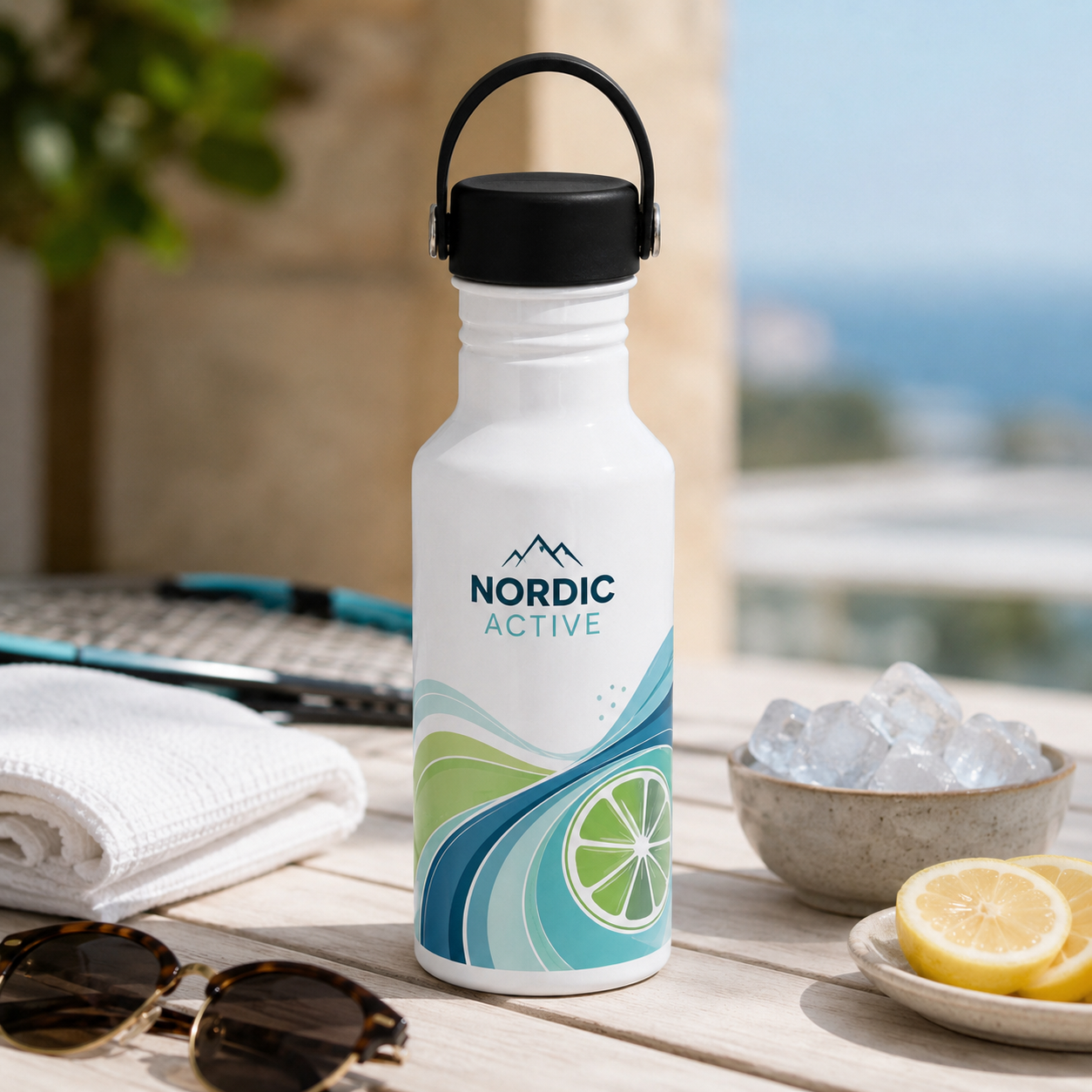 Sportsflaske 600ml m/hank 10 stk