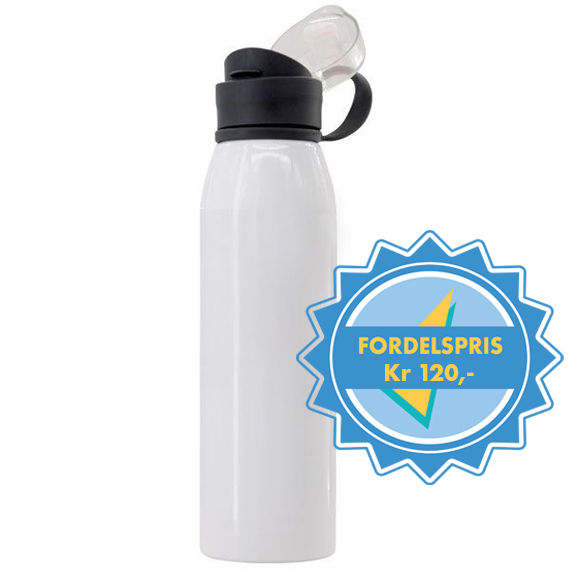 Sportsflaske med vippelokk med fordelspris