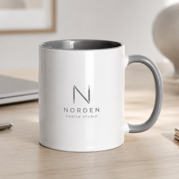 Kopp Durham Grå innside og hank AAA+ 36 stk